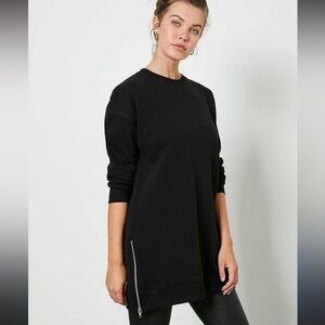 🛍Bundle sale🛍Lole Black Crew Neck Sweater with zipper detailing xl